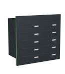 Knobloch Briefkastenanlage TS100-G, Farbe: RAL 7016 Anthrazitgrau glatt matt