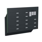 Knobloch Briefkastenanlage TS131-S, Farbe: RAL 7016 Anthrazitgrau glatt matt