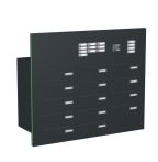 Knobloch Briefkastenanlage TS143-G, Farbe: RAL 7016 Anthrazitgrau glatt matt