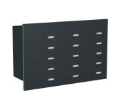 Knobloch Briefkastenanlage TS150-G, Farbe: RAL 7016 Anthrazitgrau glatt matt