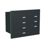 Knobloch Briefkastenanlage TS70-G, Farbe: RAL 7016 Anthrazitgrau glatt matt