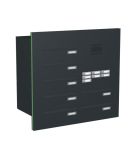 Knobloch Briefkastenanlage TS71-G, Farbe: RAL 7016 Anthrazitgrau glatt matt