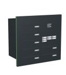 Knobloch Briefkastenanlage TS73-G, Farbe: RAL 7016 Anthrazitgrau glatt matt