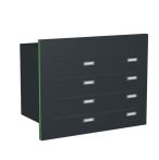 Knobloch Briefkastenanlage TS80-G, Farbe: RAL 7016 Anthrazitgrau glatt matt