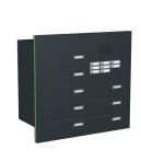 Knobloch Briefkastenanlage TS81-G, Farbe: RAL 7016 Anthrazitgrau glatt matt