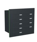 Knobloch Briefkastenanlage TS90-G, Farbe: RAL 7016 Anthrazitgrau glatt matt