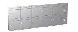 Knobloch Briefkastenanlage UP102-110-E, Farbe: Edelstahl