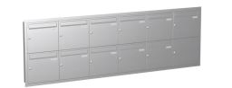 Knobloch Briefkastenanlage UP110-110-E, Farbe: Edelstahl