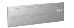 Knobloch Briefkastenanlage UP111-110-E, Farbe: Edelstahl