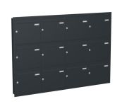 Knobloch Briefkastenanlage UP120-110, Farbe: RAL 7016 Anthrazitgrau glatt matt