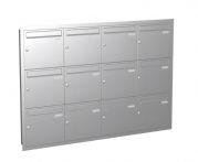 Knobloch Briefkastenanlage UP120-110-E, Farbe: Edelstahl