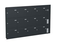 Knobloch Briefkastenanlage UP123-110, Farbe: RAL 7016 Anthrazitgrau glatt matt