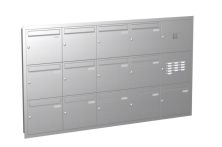 Knobloch Briefkastenanlage UP132-110-E, Farbe: Edelstahl