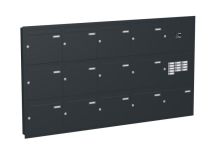 Knobloch Briefkastenanlage UP133-110, Farbe: RAL 7016 Anthrazitgrau glatt matt