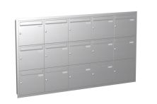 Knobloch Briefkastenanlage UP140-110-E, Farbe: Edelstahl