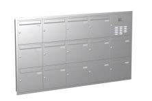 Knobloch Briefkastenanlage UP142-110-E, Farbe: Edelstahl