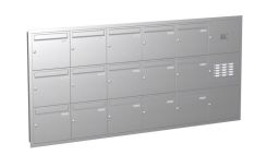Knobloch Briefkastenanlage UP152-110-E, Farbe: Edelstahl