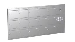 Knobloch Briefkastenanlage UP153-110-E, Farbe: Edelstahl