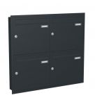 Knobloch Briefkastenanlage UP40-110, Farbe: RAL 7016 Anthrazitgrau glatt matt