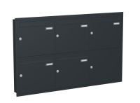 Knobloch Briefkastenanlage UP50-110, Farbe: RAL 7016 Anthrazitgrau glatt matt