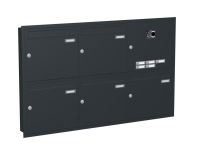 Knobloch Briefkastenanlage UP53-110, Farbe: RAL 7016 Anthrazitgrau glatt matt