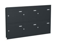 Knobloch Briefkastenanlage UP60-110, Farbe: RAL 7016 Anthrazitgrau glatt matt
