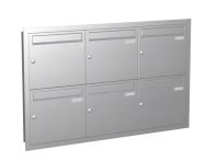 Knobloch Briefkastenanlage UP60-110-E, Farbe: Edelstahl