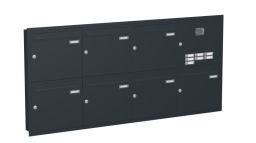 Knobloch Briefkastenanlage UP72-110, Farbe: RAL 7016 Anthrazitgrau glatt matt