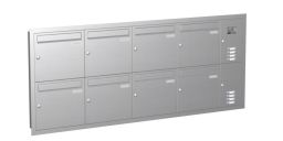 Knobloch Briefkastenanlage UP82-110-E, Farbe: Edelstahl