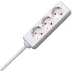 Kopp Steckdosenleiste 3xSchuko für Innenbereich, Zuleitung 1,4m/1,5mm² - Weiß