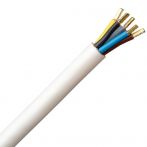 Kopp Herdanschlußleitung Weiß 5 x 2,5 qmm - 5 Mtr.