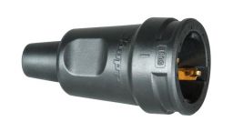 Kopp Gummikupplung mit Knickschutzhülle IP20 - Schwarz