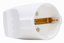 Kopp Schutzkontaktkupplung Kunststoff - Weiß