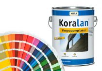 Koralan Verglauungslasur Wunschfarbe nach RAL (Mischfarbe) - inkl. Rührholz