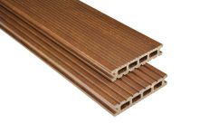 Kovalex WPC-Terrassendiele Exklusiv Walnussfarben mattiert - 145x26 mm | Längen-Zuschnitt