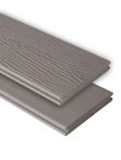 Kovalex WPC-Terrassendiele Strukturo Grau mattiert - 145x20 mm Massiv | Längen-Zuschnitt