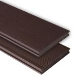 Kovalex WPC-Terrassendiele Strukturo Schokobraun mattiert - 145x20 mm Massiv | Längen-Zuschnitt