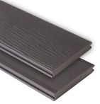 Kovalex WPC-Terrassendiele Strukturo Graubraun mattiert - 145x20 mm Massiv | Längen-Zuschnitt
