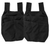 Kübler Holstertaschen schwarz 2er-Set zur Befestigung am Gürtel