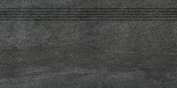 Lasselsberger Rillenplatte 40x80 cm QUARZIT DCP84739 schwarz matt