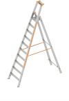 Layher Stufenstehleiter einseitig begehbar TOPIC 1064 Länge: 3,2 m (1064010)