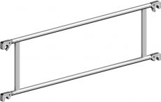 Layher Doppelgeländer, Aluminium. 1,80 x 0,50 m (1206180)