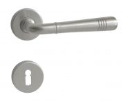 Lienbacher Rosettengarnitur Dora-R Messing nickelmatt