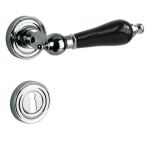 Lienbacher Langschildgarnitur Strassburg-R Messing poliert