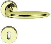 Lienbacher Rosettengarnitur Milano-R Messing poliert elettroforesi