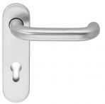 Lienbacher Langschildgarnitur Alpha II Aluminium F1 natureloxiert U-Form Feuerschutz