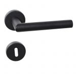 Lienbacher Rosettengarnitur Thema Black Soft Edelstahl schwarz beschichtet rauh