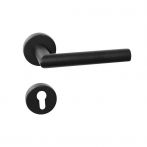 Lienbacher Rosettengarnitur Thema Black Soft Edelstahl schwarz beschichtet rauh