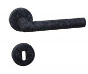 Lienbacher Rosettengarnitur Thema Black Silk Edelstahl schwarz beschichtet Silk