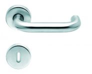 Lienbacher Rosettengarnitur Real Edelstahl matt gebürstet